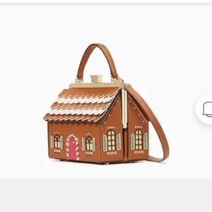 NEW! KATE SPADE GINGERBREAD HOUSE CROSSBODY & GINGERBREAD WALLET/CARD HOLDER